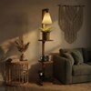 Andre Beige Jute Floor Lamp with Beige Jute Base