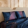 Stoa Paris 300TC UltrSatin Super King Bedsheet with 2 Pillow Covers Satin Super Indigo Purple