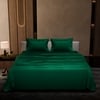 Stoa Paris Double Bedsheet with 2 Pillow Covers sheet with Emerald Green
