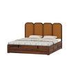 Aaram Sheesham Wood Queen Size Bed With Hydraulic Storage in Provincial Teak Finish