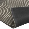 Presto Grey Geometric Hand Tufted Wool Carpet 6X9 Feet