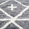 Jaipur Rugs Soft Geometric Wool Tufted Rug White 5x8 ft