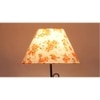 Petra Multicolour Fabric Floor Lamp with Black Iron Base