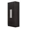 Hexa Red Wooden 2 Door Wardrobe with 4 Shelves in Flower Wenge Colour
