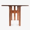 Akaar Solid Wood Six Seater Dining Table in Brown Colour