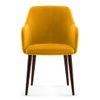 Owen Lounge Chair in  Matte Mustard Yellow Colour