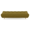 Palermo 3 Seater Click Clack Sofa cum Bed In Olive Green Colour