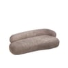 Luxelounge Wood 3 Seater With Upholstery Non Storage Sofa In Grey Colour