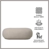 Eliteelegance Wood Ottoman With Upholstery Non Storage Sofa In Grey Colour