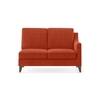 Abbey Sectional Sofa (Colour : Lava, Cushion : Hard, Seater : Left Aligned 2 Seater + Left Aligned Chaise)