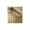 Elegant Brown Solid Wood Ceiling Light