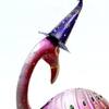 Desert Art Metal Handpainted Pink Duck Showpiece Set of 2