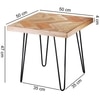 Guillaume Solid Wood Side Table in Honey Oak Finish