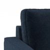 Apollo Compact High Back 3 Seater Fabric Sofa in Cobalt Colour