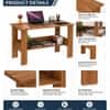 Spydercraft Spacio Modern Study Table in Noce Lyon Finish