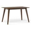 Lawson Solid Wood 4 Seater Dining Table In Walnut Finish