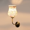 Devansh Metal Electric Wall Light in Gold Colour with Multicolor Shade Count of 1 Light