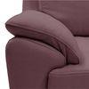 Farina 2 Seater Half Leather Sofa in Wine Colour
