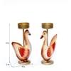 Desert Art Metal Handpainted Duck Tealight Holder Set of 2