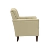 Jones Pu Leather W in g Chair in Beige