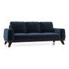 Granada Premium 3 Seater Fabric Sofa in Cobalt Colour