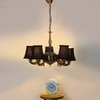 Devansh Dual Steel Metal  Wallmounted Lamp With Beige Jute  Shade