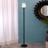 Cyrus Black Glass Shade Floor Lamp
