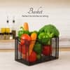 Cache Rectangle Wire Basket Black