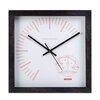 Libra Zodiac Wooden Wall Clock with Sharp Indices and Minimal White Dial