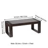 Hudson Sheesham Wood Coffee Table In Mahogany Finish