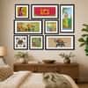 The Castle Decor Traditional Indian Folk Art Wall Painting Set of 8