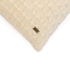 Kelly Knit Natural Cotton Knitted Cushion Cover 16X16 Inches