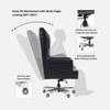 Maharaja Leatherette High Back Director Chair In Black Colour