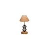 Sutton Beige Jute Table lamp with Wood & Iron Base