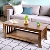 Omar Sheesham Wood Coffee Table In Teak Finish