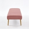 Mallow Metal Bench in Pink Finish