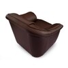 Berry 1 Seater Leatherette Sole in Cocoa Brown Colour