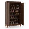 Webster 24 Pair Shoe Rack in Walnut Finish