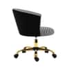 Doe Buck Paolo Black Houndstooth Upholstered Swivel Office Chair