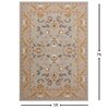 Presto Blue Traditional Hand Tufted Wool Carpet 5X7 Feet