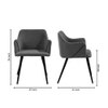 Hanner Metal Accent Chair in Grey Colour