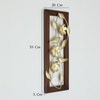 W-Alex Abstract Metal Wall Decor in Gold Set of 2