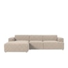 Comforthaven Wood Right Aligned 3-Seater With Upholstery Non Storage Sofa In Grey Colour