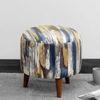 Asher Solid Wood  Ottomon in  Multicolor Colour