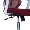Wiwngas Mid Back Ergonomic Chair in Maroon Colour