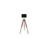Azai Black Cotton Shade Floor Lamp