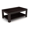 Striado Rectangular Solid Wood Coffee Table In Mahogany Finish