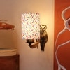 Devansh Metal Electric Wall Light in Antique Gold Colour with Multi Shade Count of 1 Light