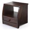 Siesta Solid Wood Bedside Table in Mahogany Finish