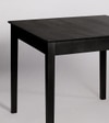 Dual Solid Wood Dining Table In Black  Finish